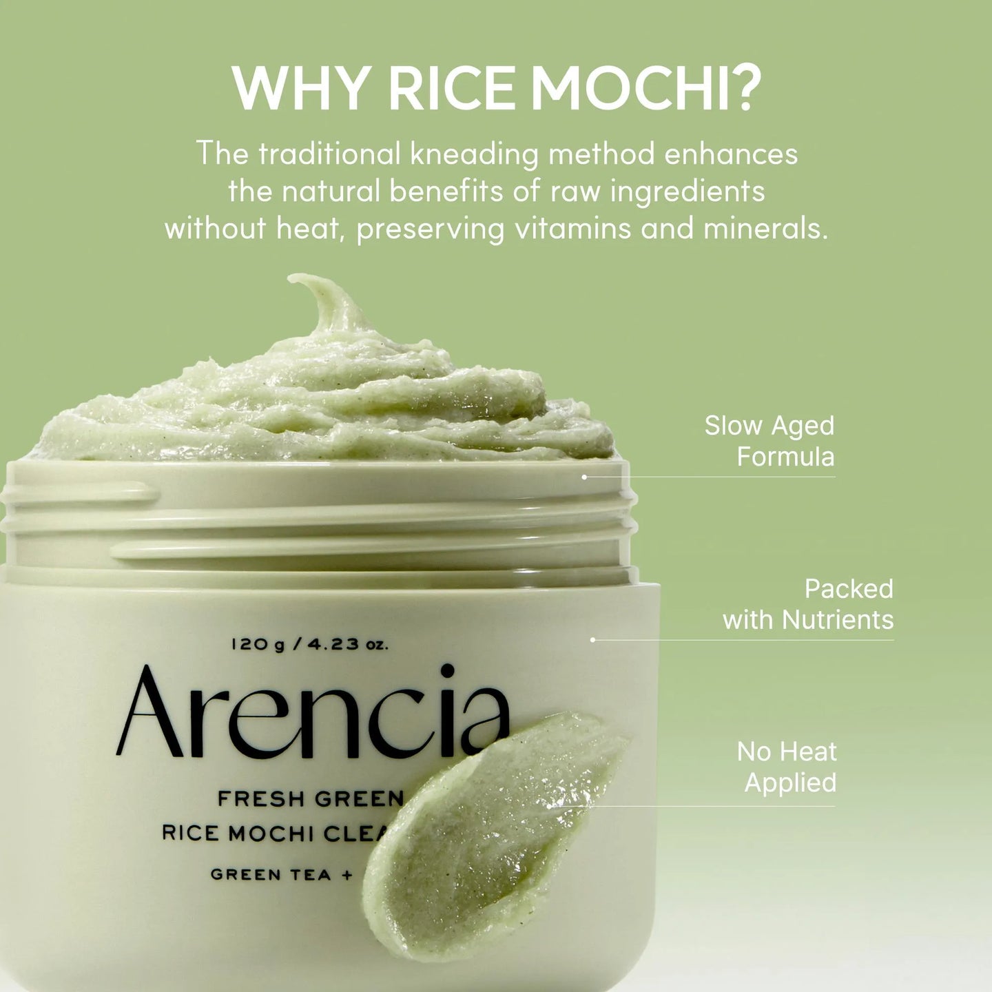 ARENCIA FRESH GREEN RICE MOCHI CLEANSER