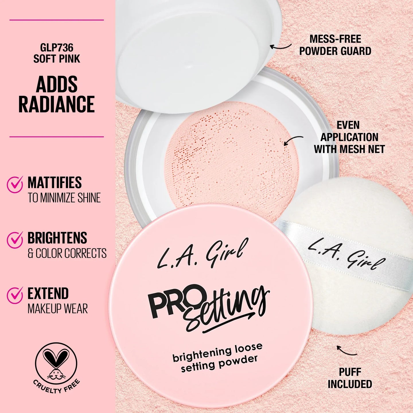 L.A. Girl Pro Setting Brightening Loose Setting Powder 5g