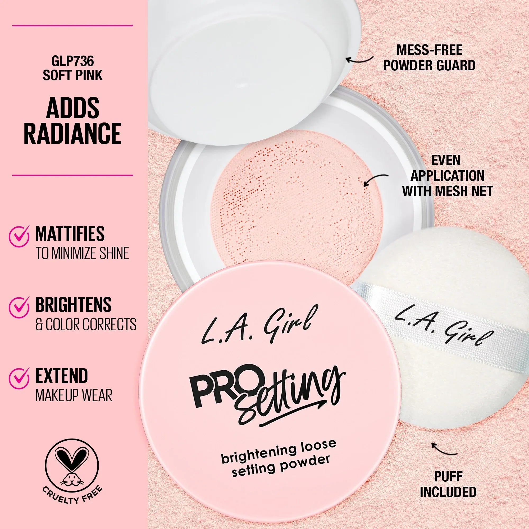 L.A. Girl Pro Setting Brightening Loose Setting Powder 5g