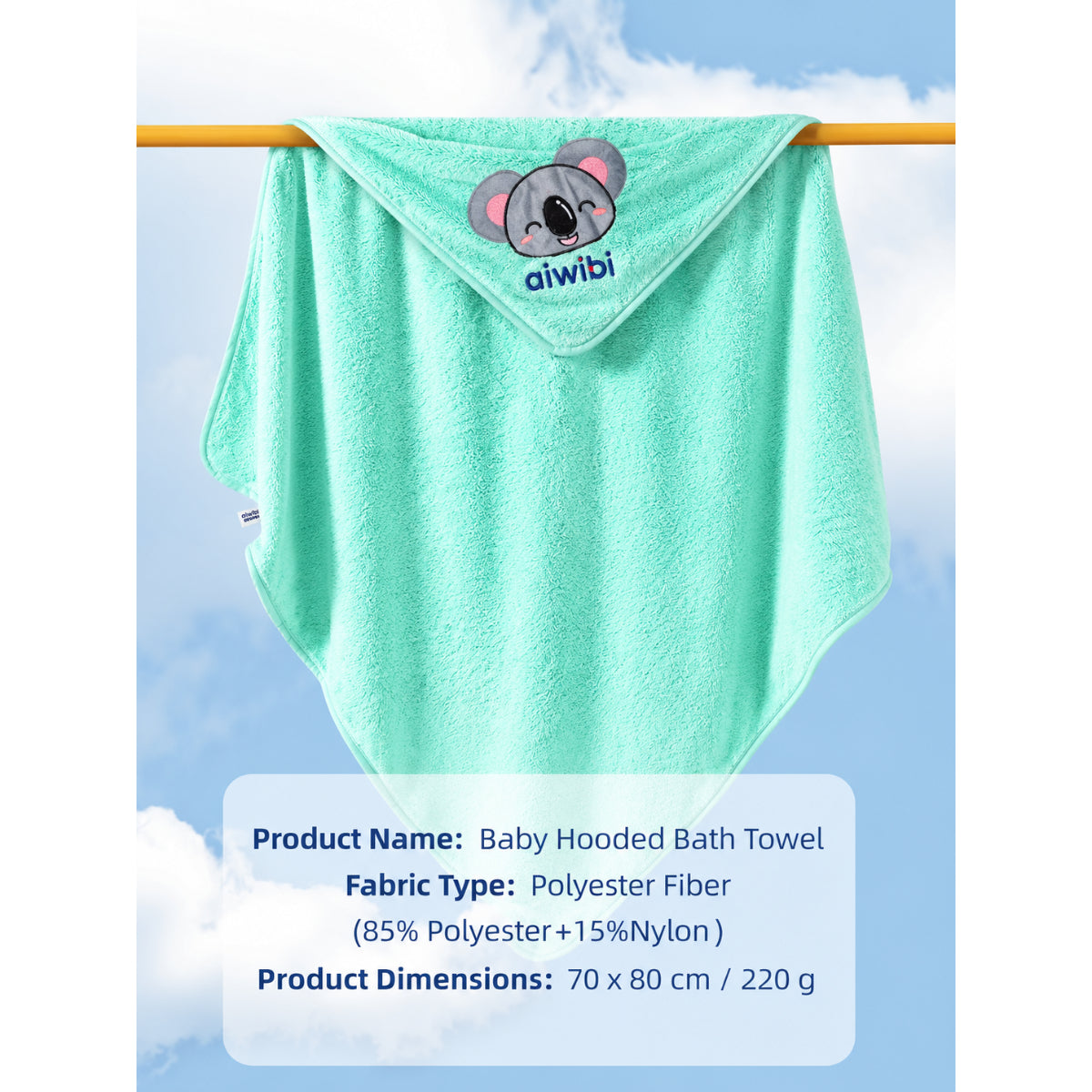 Aiwibi Baby Hooded Towel
