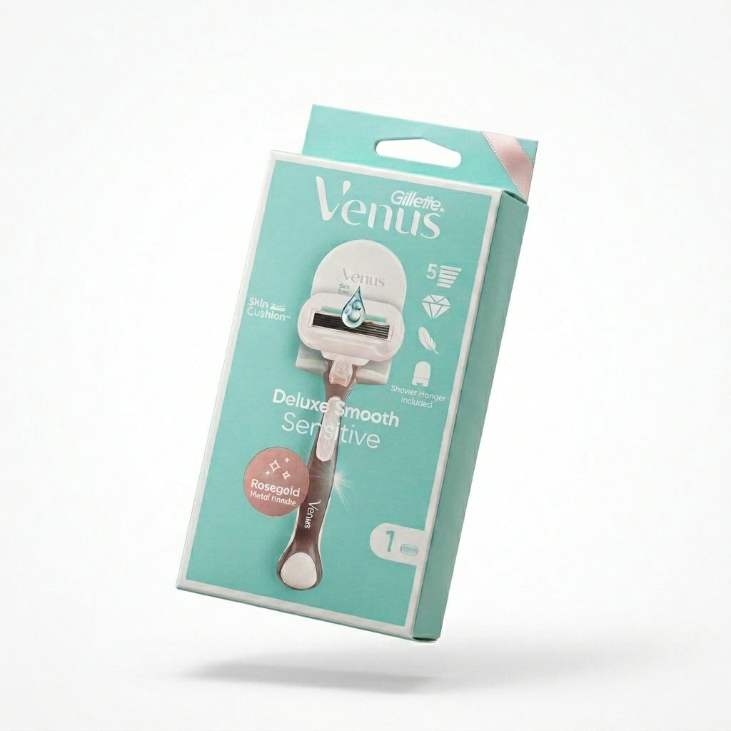 Gillette Venus Deluxe Smooth Sensitive Razor - Rose Gold