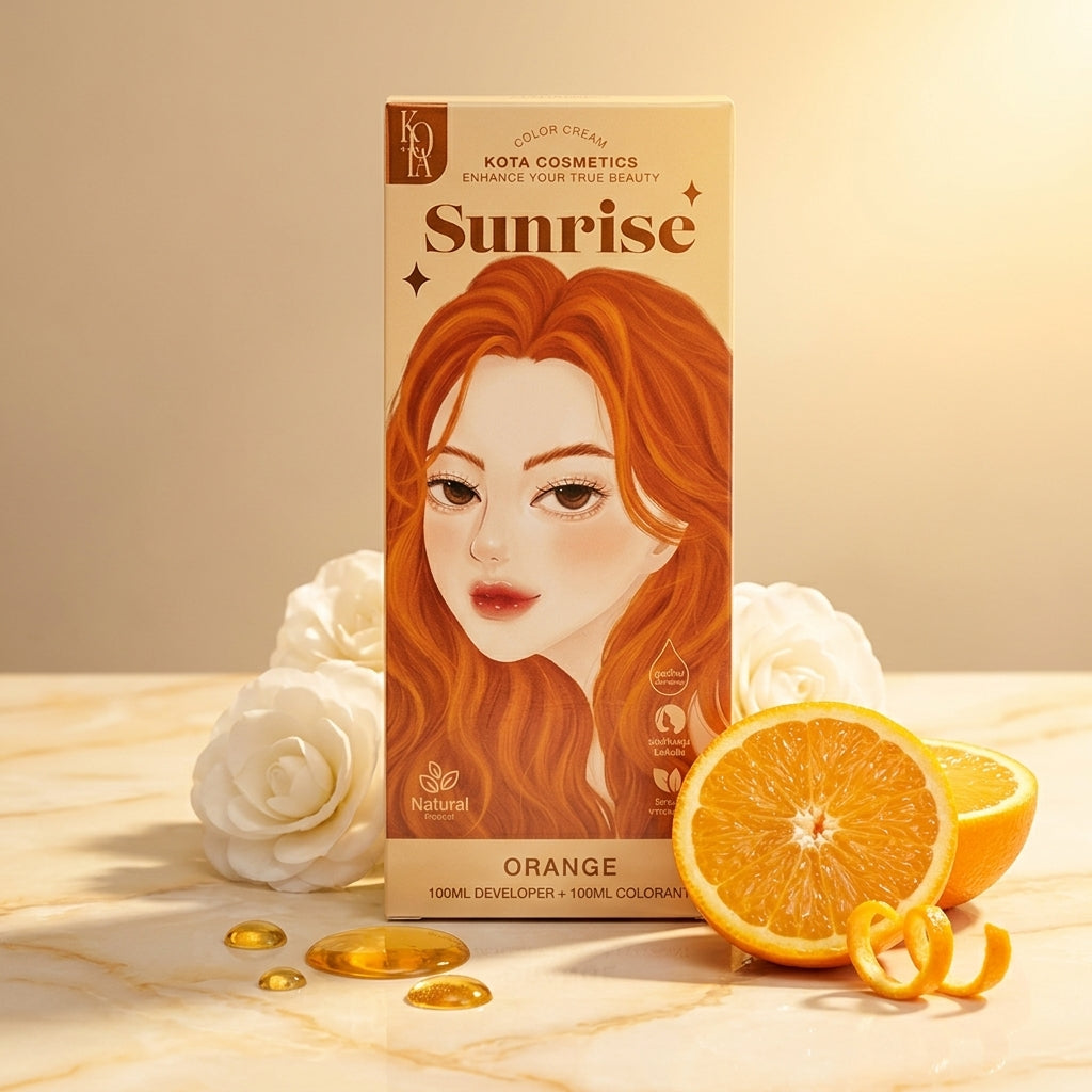 Kota Color Cream Hair Color Organic- Sunrise (Orange)