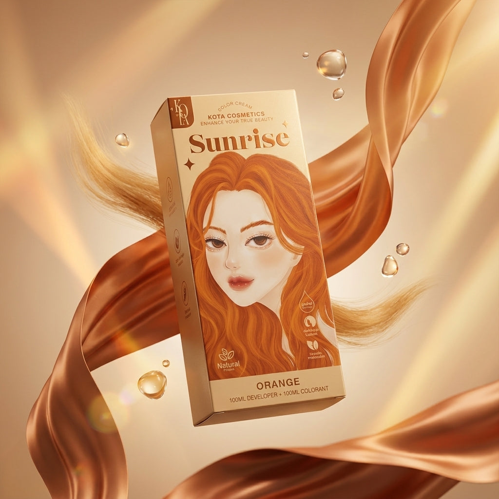 Kota Color Cream Hair Color Organic- Sunrise (Orange)