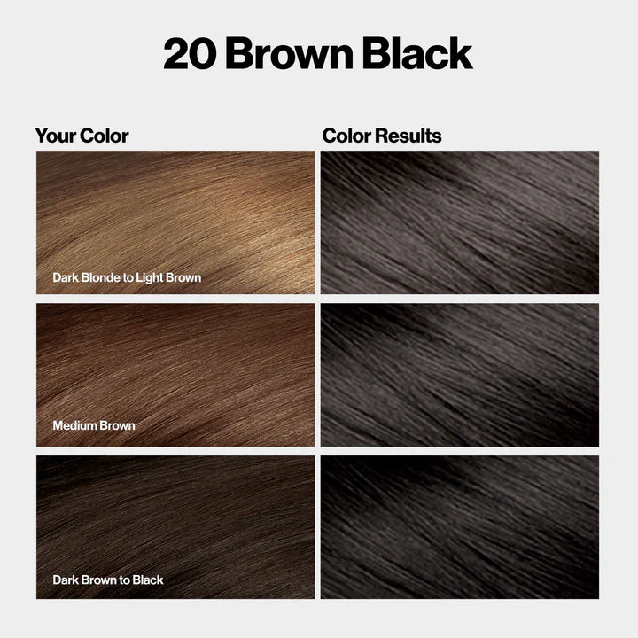 Revlon ColorSilk with Bond Repair Complex Permanent Hair Dye- Brown Black (020)