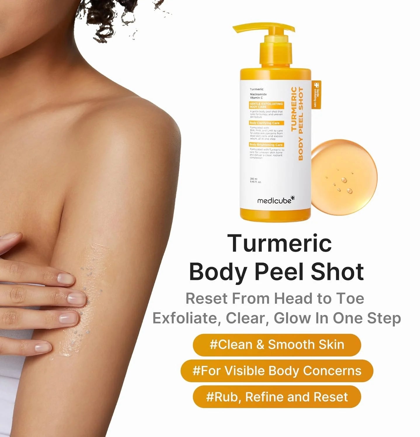 Medicube Kojic Acid Turmeric Body Peel Shot