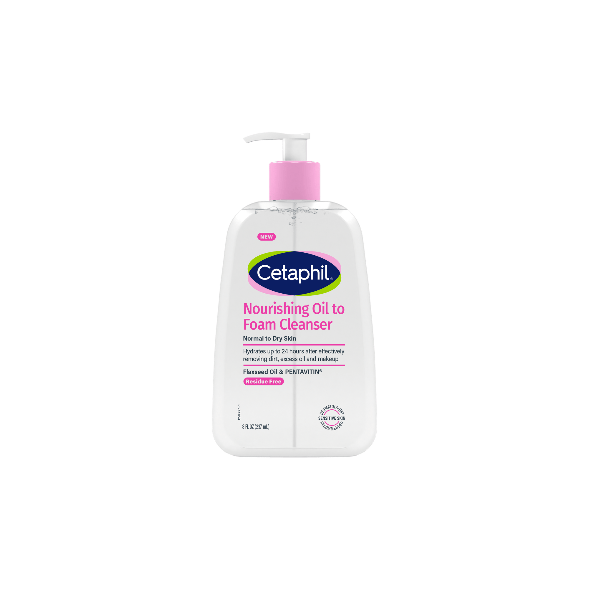 Cetaphil Nourishing Oil to Foam Facial Cleanser for Normal to Dry Skin