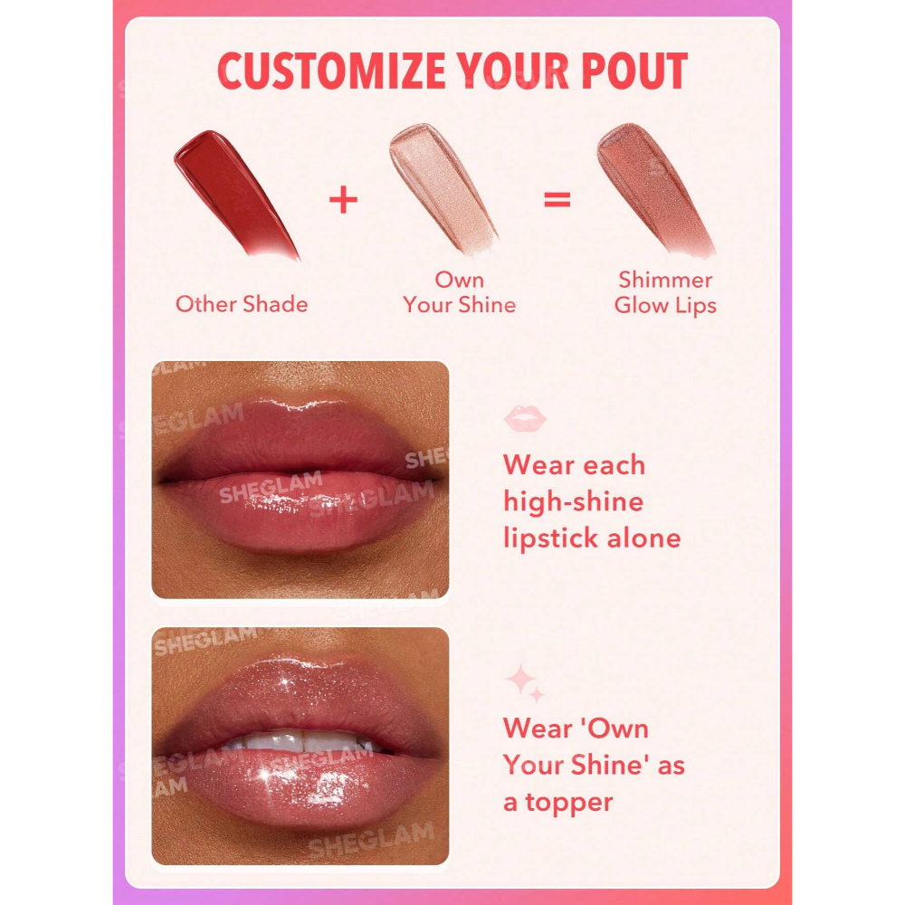 SHEGLAM Mirror Kiss High-Shine Lipstick