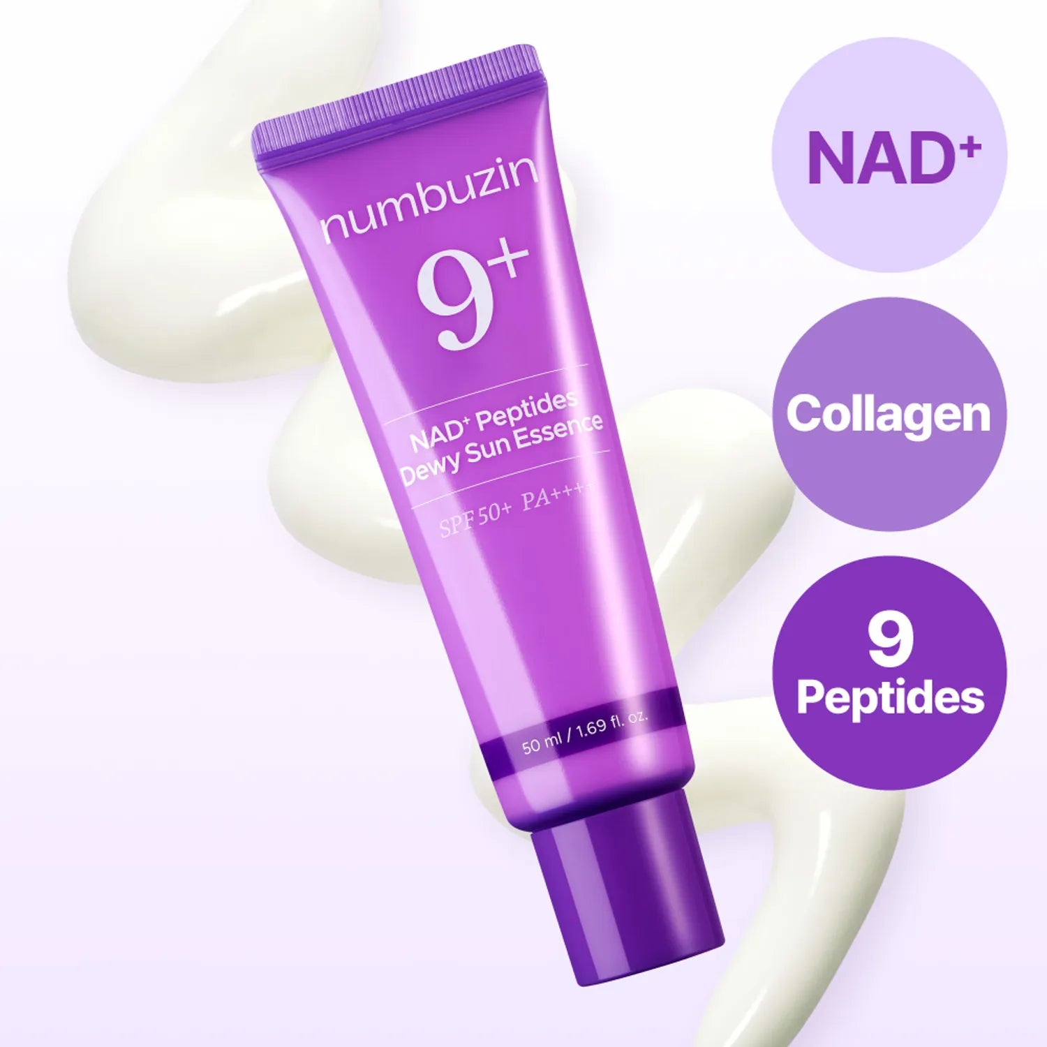 Numbuzin No.9 NAD+ Peptides Dewy Sun Essence SPF50+