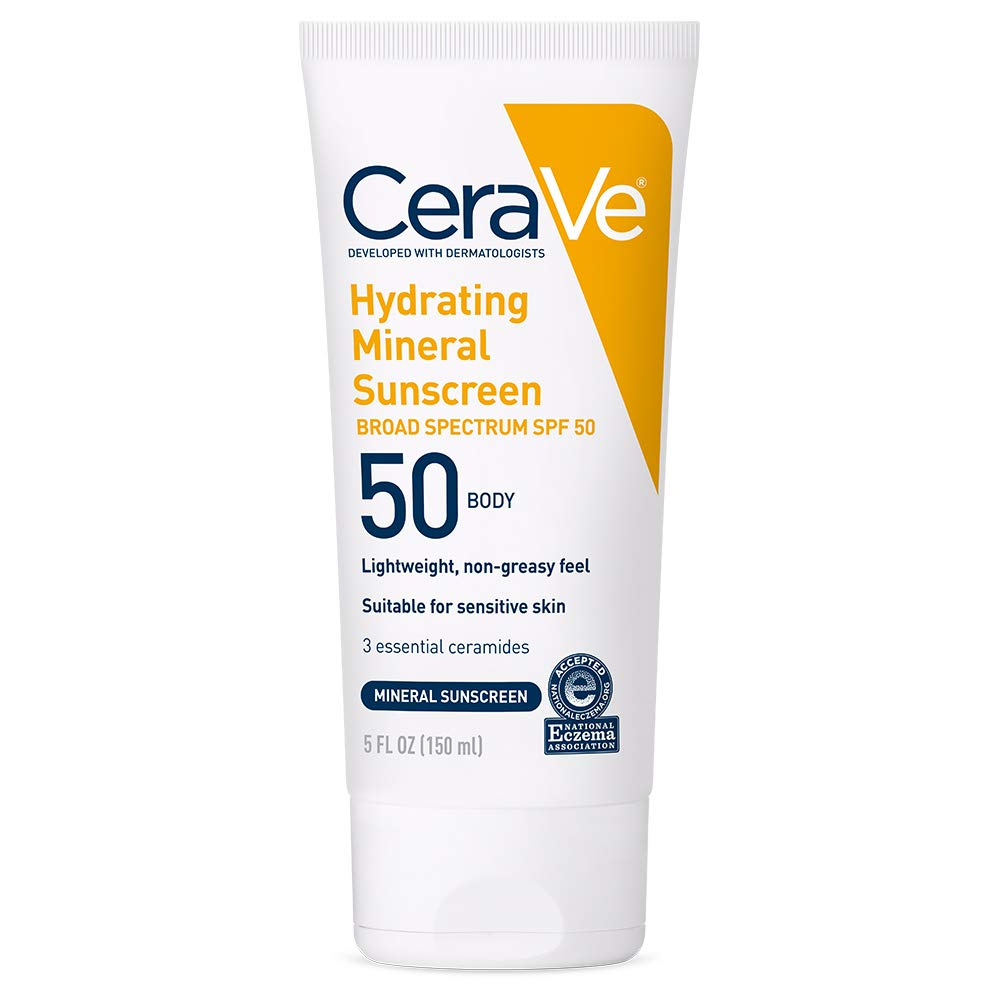 CeraVe Hydrating Mineral Sunscreen SPF 50 Face Lotion