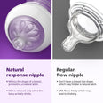 Philips Avent Baby Bottles with Natural Response Nipple, Flow 2, 0m+