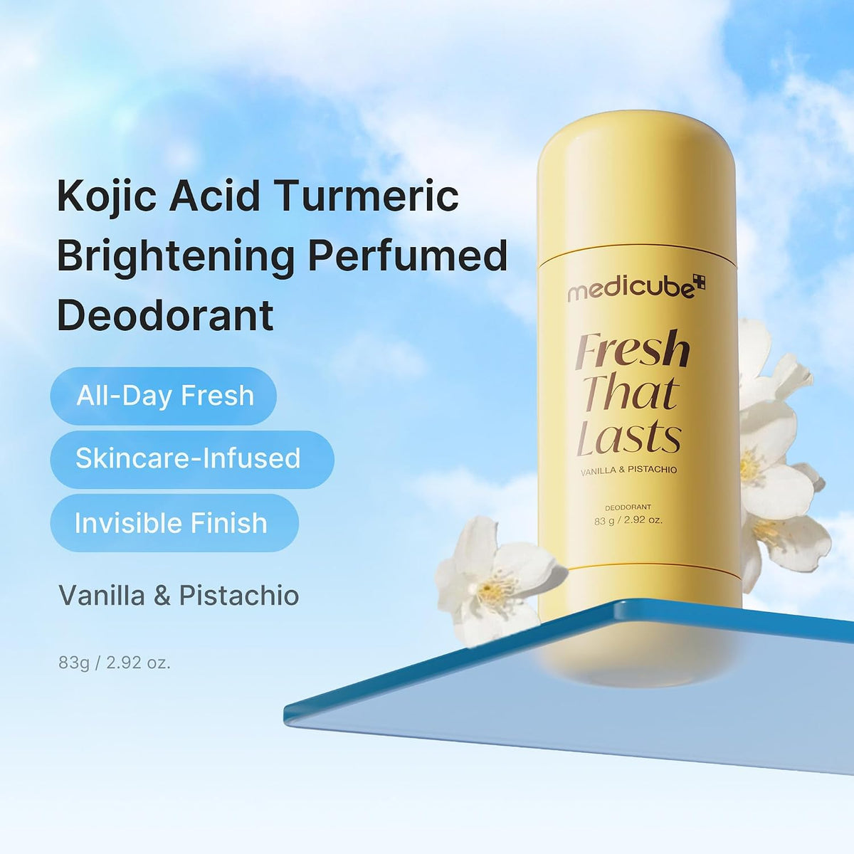 medicube Kojic Acid Brightening Deodorant (Vanilla & Pistachio)