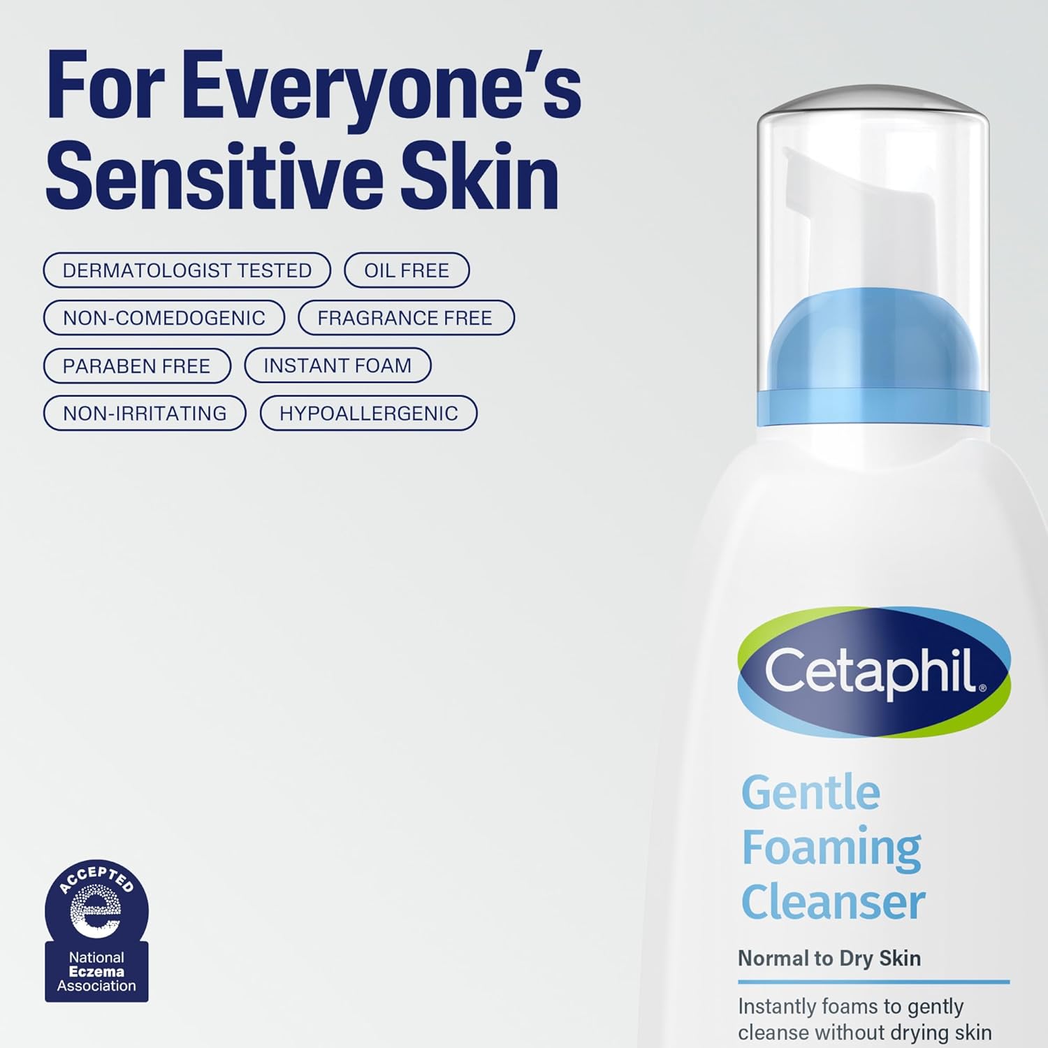 Cetaphil Gentle Foaming Cleanser for Dry To Normal Skin
