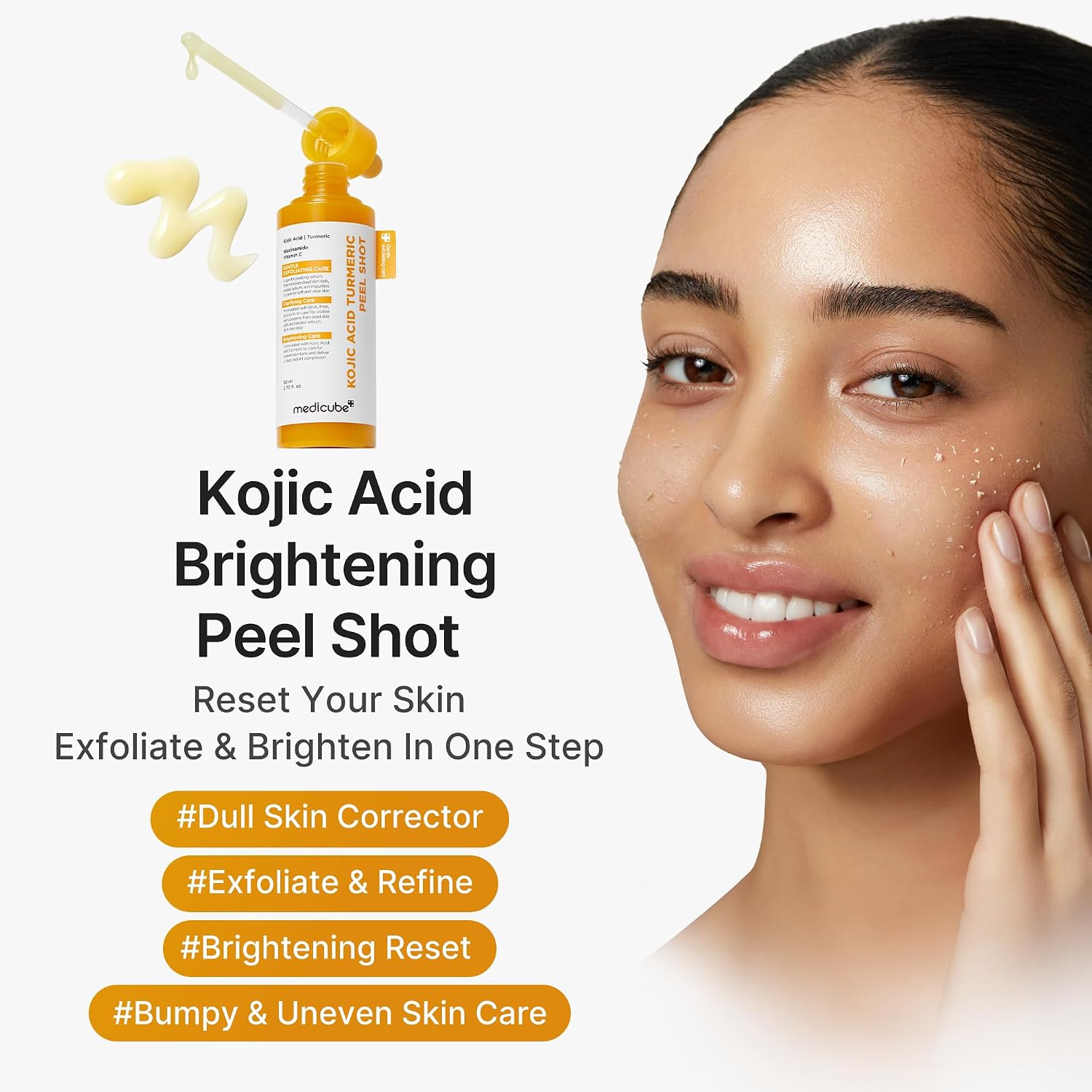 Medicube Kojic Acid Turmeric Body Peel Shot