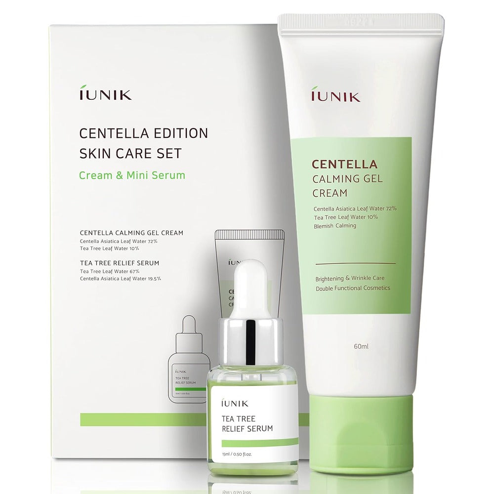 [iUNIK] Centella Edition Skincare Set (60 ml Gel Cream + 15 ml Serum)