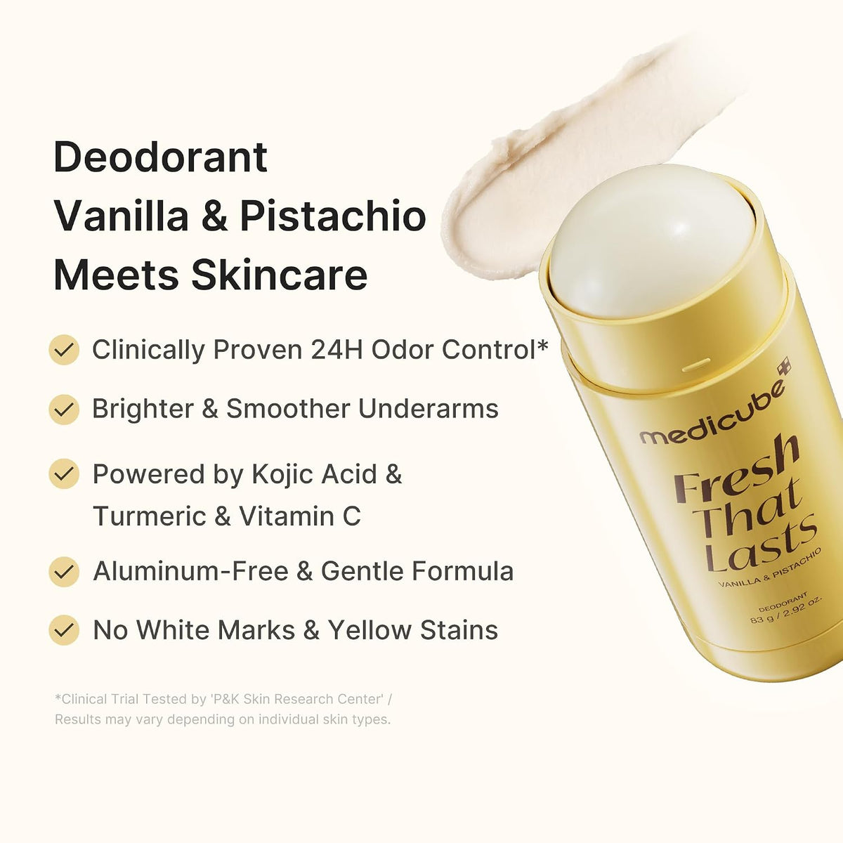 medicube Kojic Acid Brightening Deodorant (Vanilla & Pistachio)