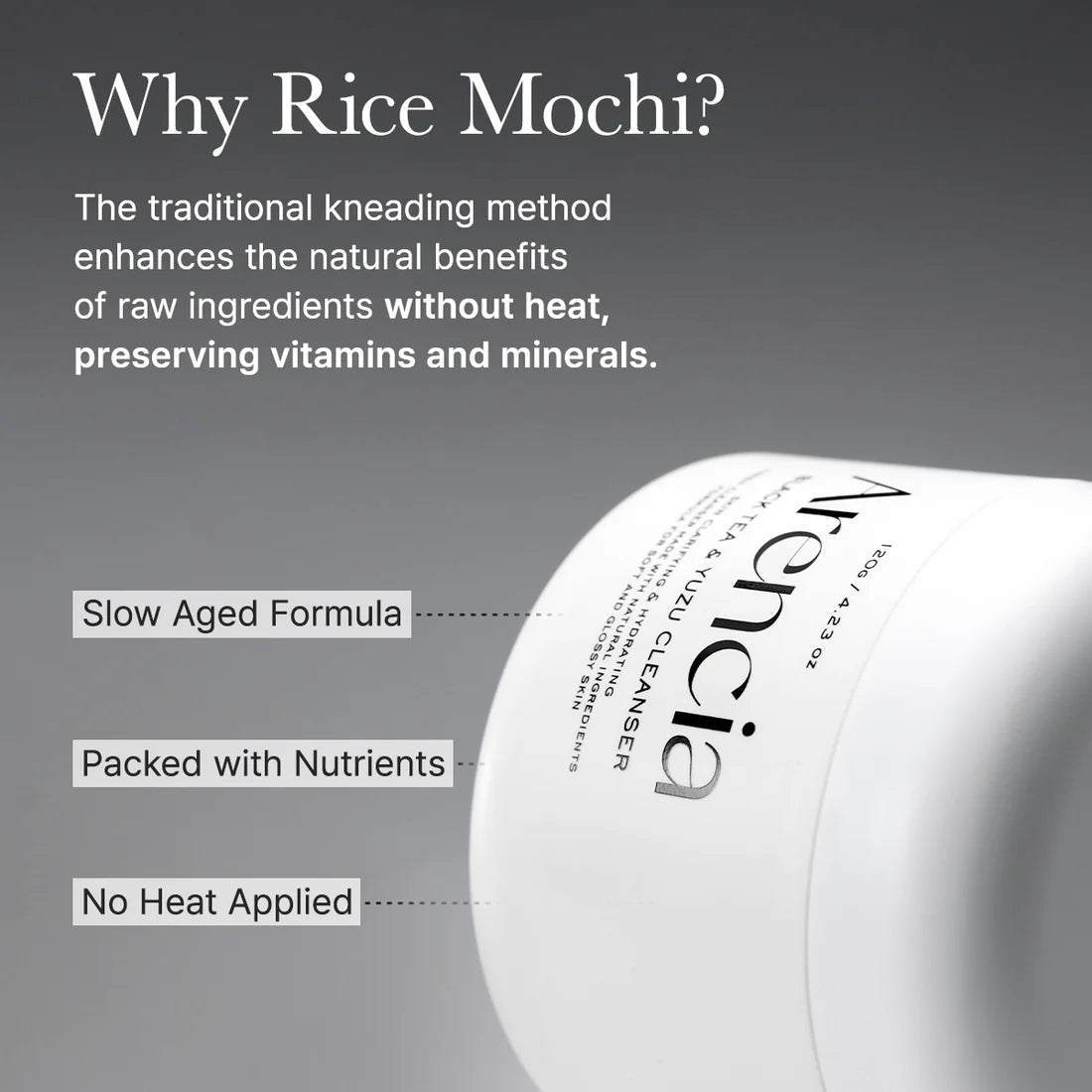 Arencia Black Tea Rice Mochi Cleanser