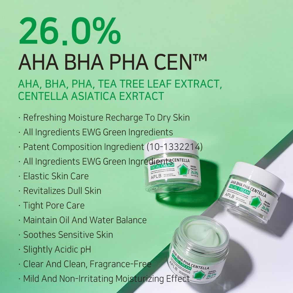 APLB AHA BHA PHA Centella Facial Cream