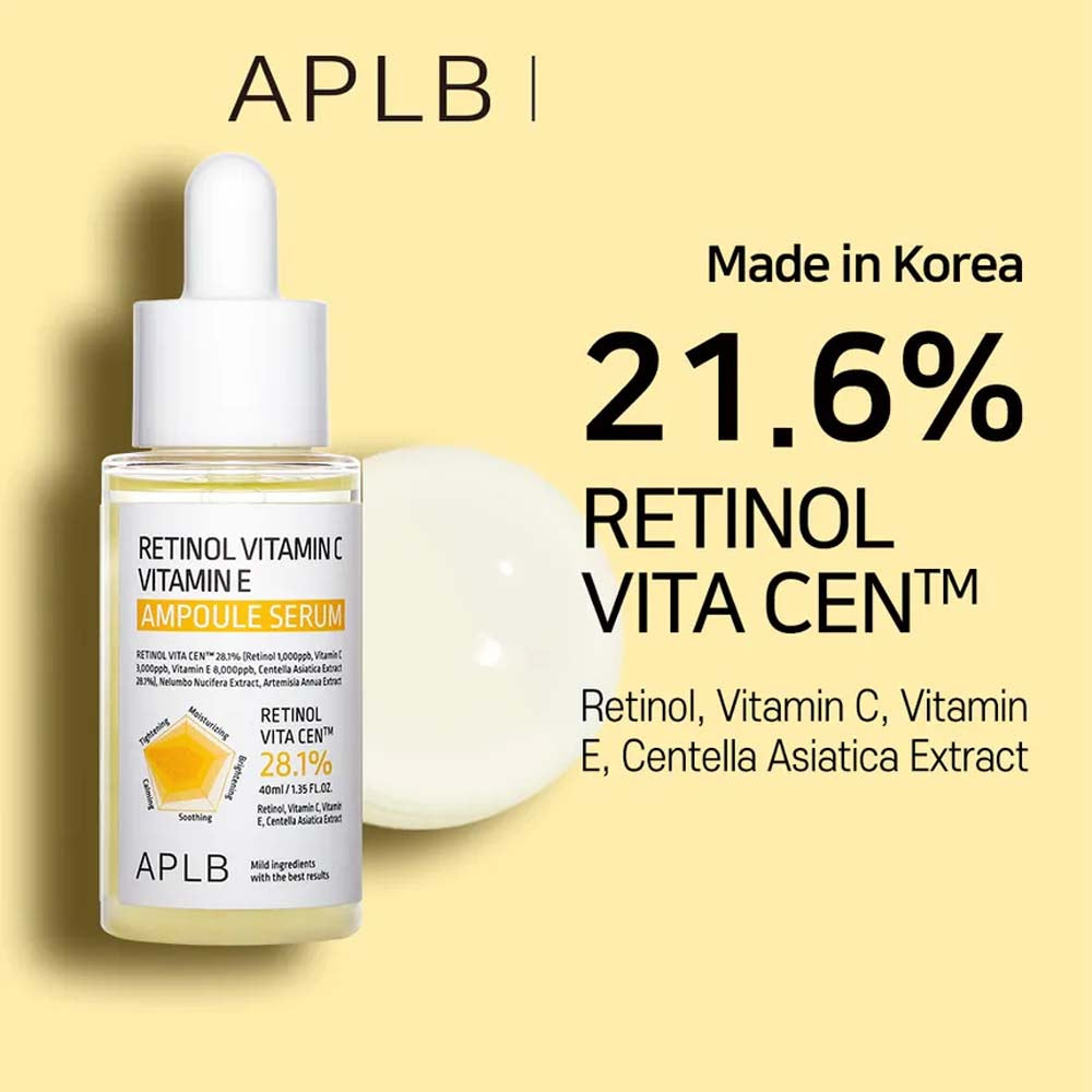 APLB Retinol Vitamin C Vitamin E Ampoule Serum