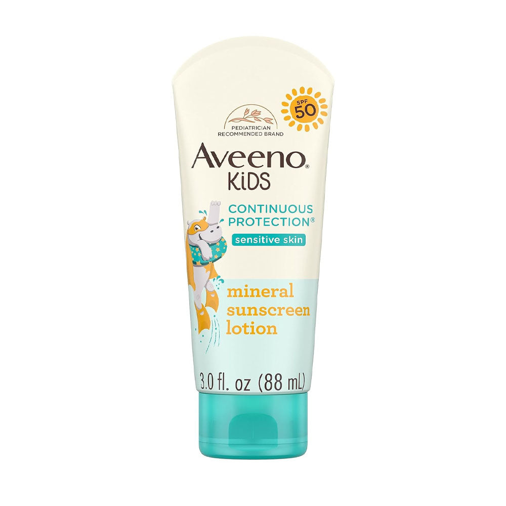 Aveeno Kids Continuous Protection Lotion Sunscreen With Broad Spectrum SPF 50