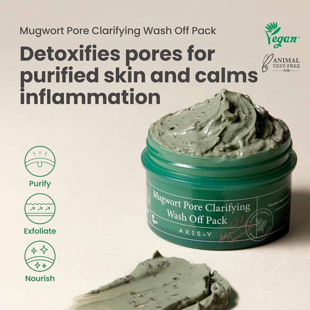 AXIS-Y Mugwort Pore Clarifying Wash Off Mask