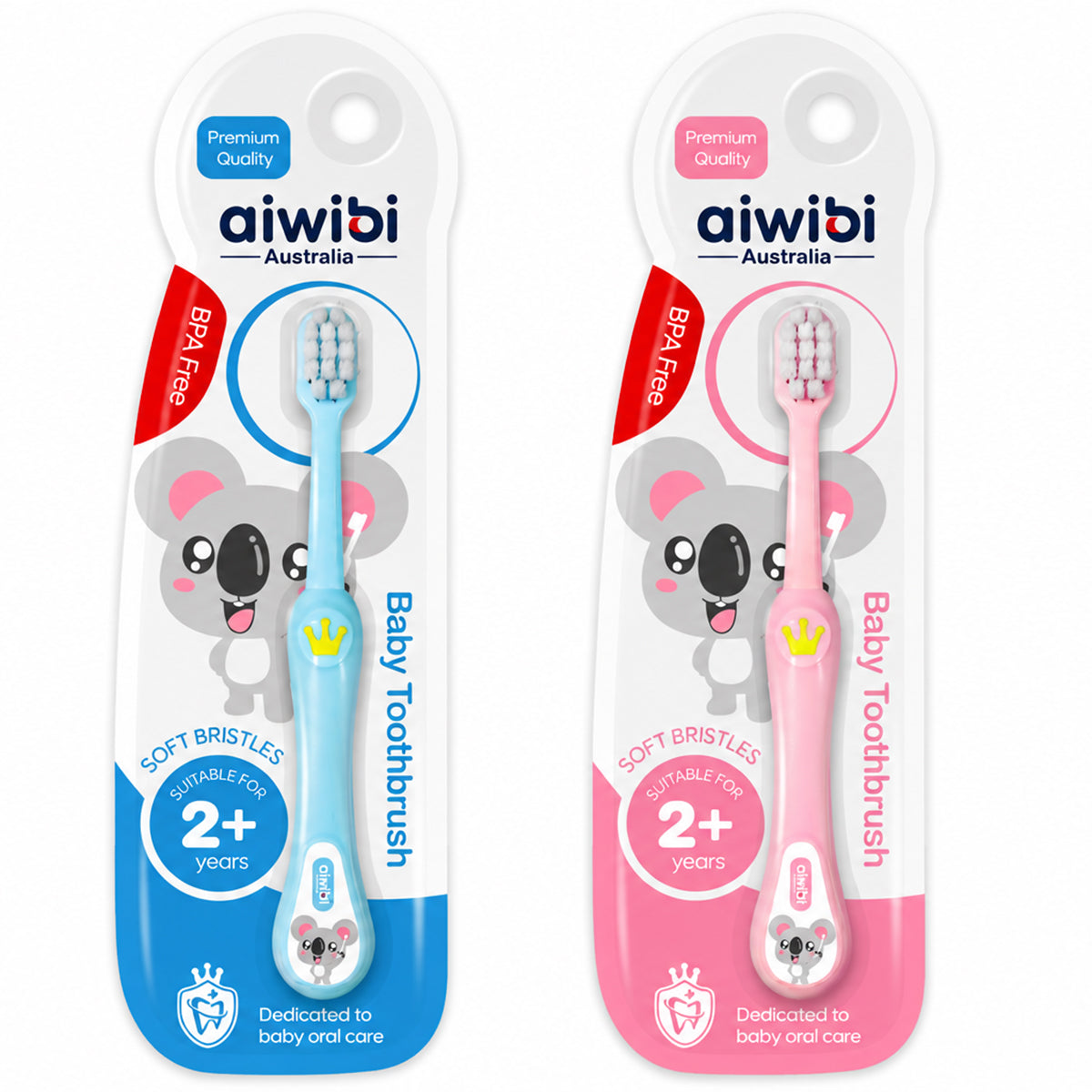 Aiwibi Baby Toothbrush for Baby 2 Years+