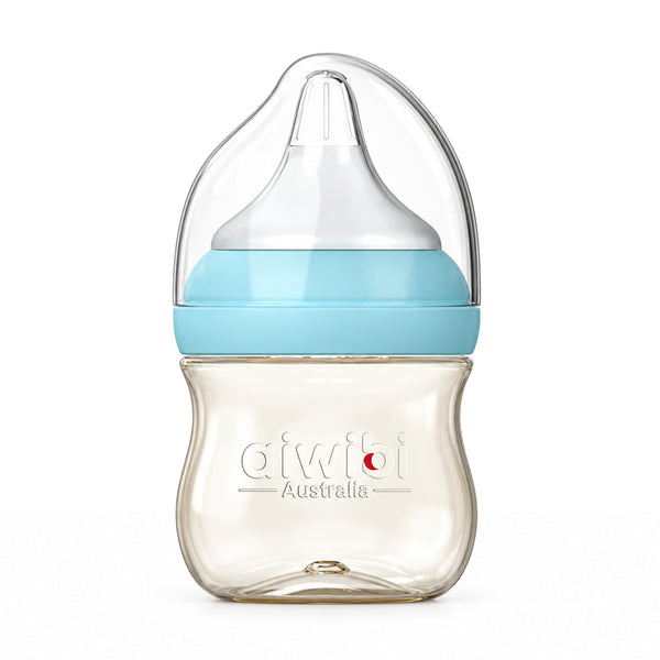 Aiwibi Newborn Baby PPSU Feeding Bottle (Blue)