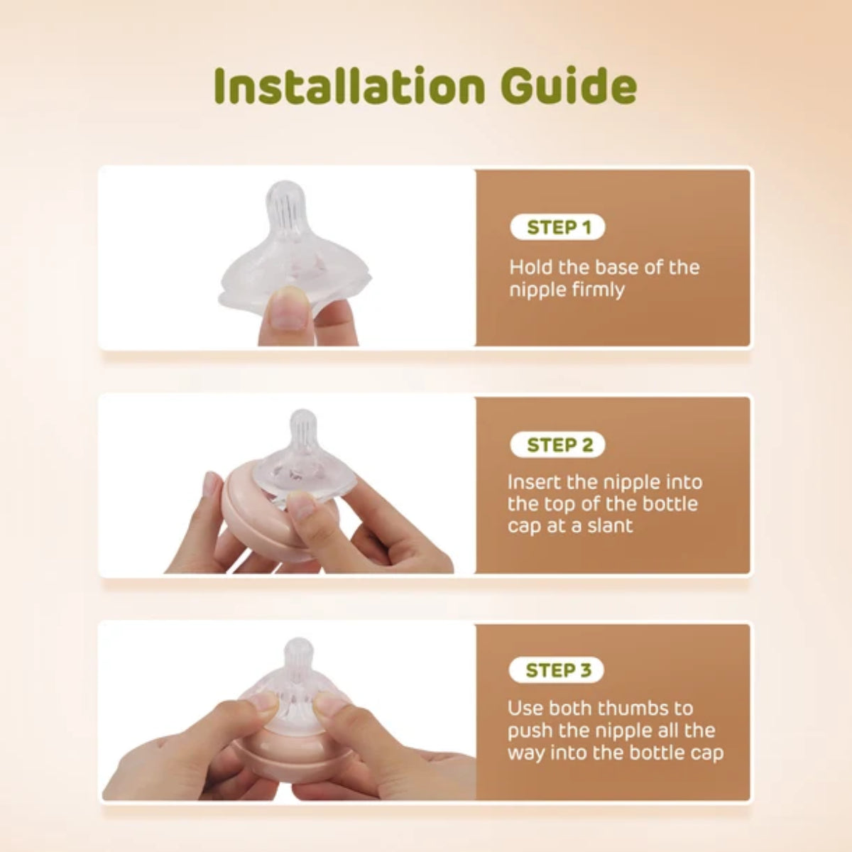 Aiwibi Baby Bottle Nipple S (0- 3 months)