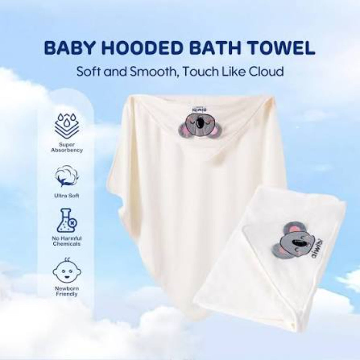 Aiwibi Baby Hooded Towel