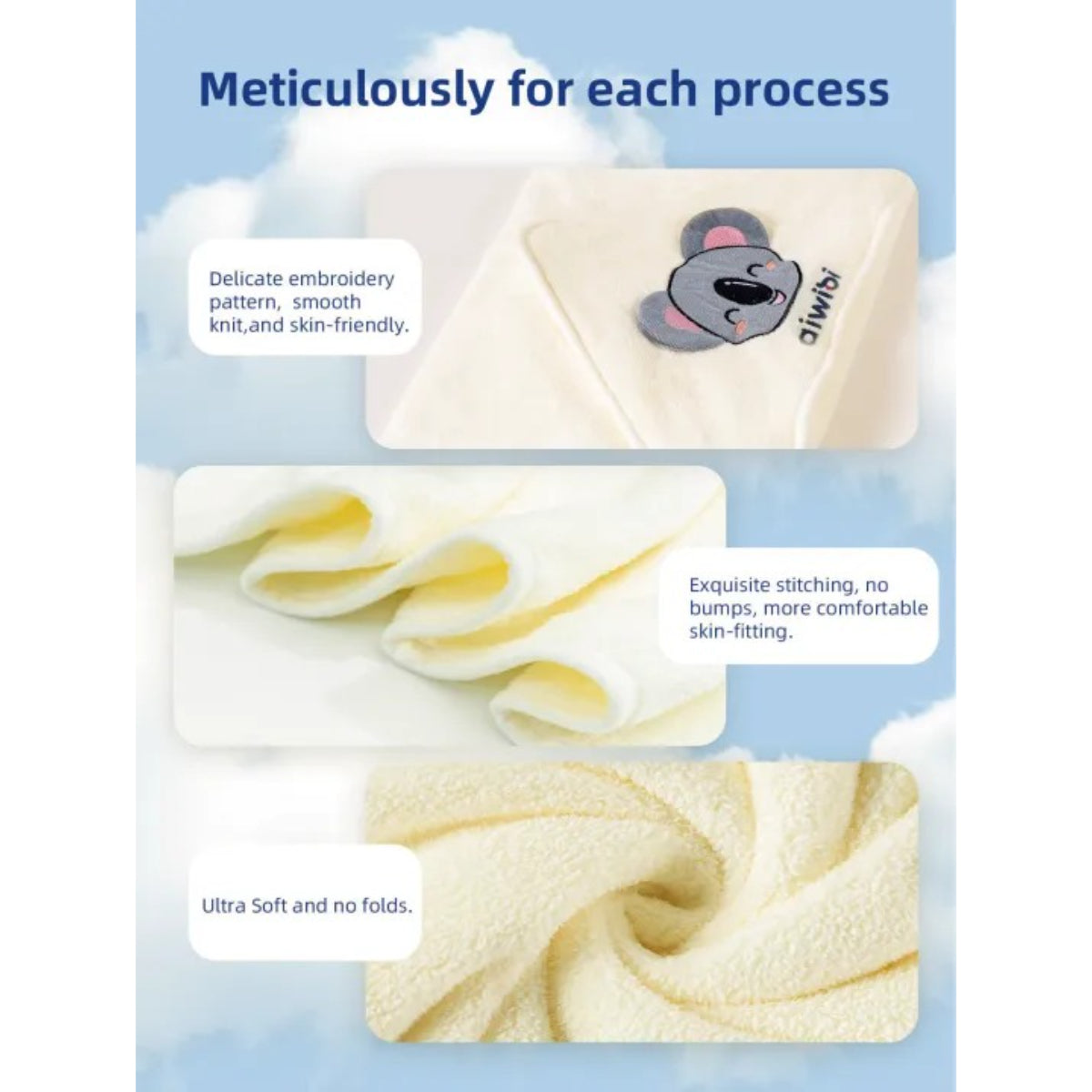 Aiwibi Baby Hooded Towel