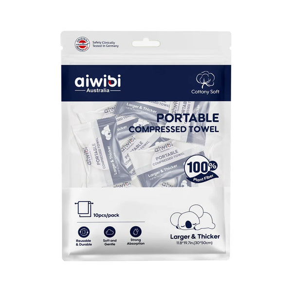 Aiwibi Portable Compressed Towel (30*50cm) 10pcs