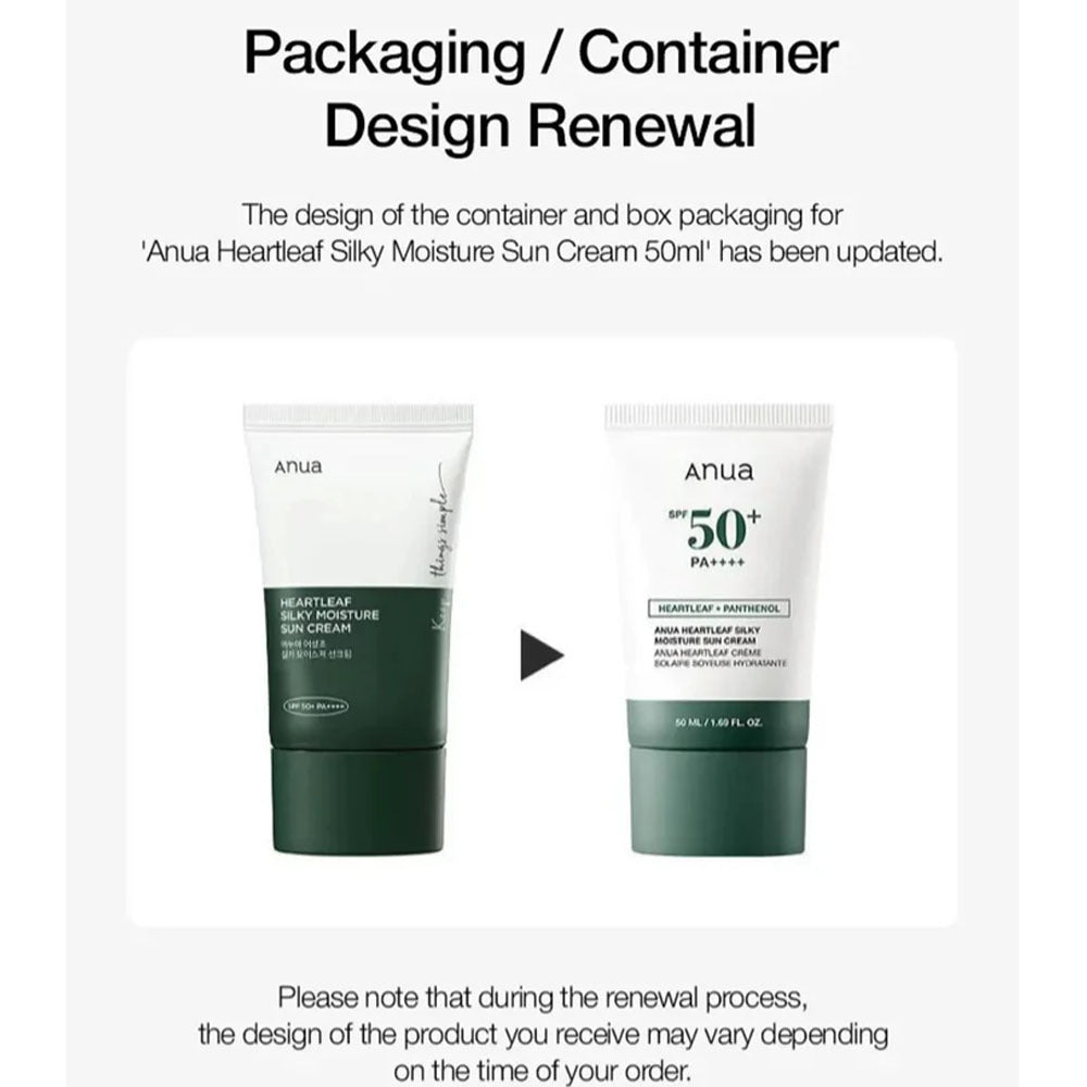 Anua Heartleaf Silky Moisture Sun Cream