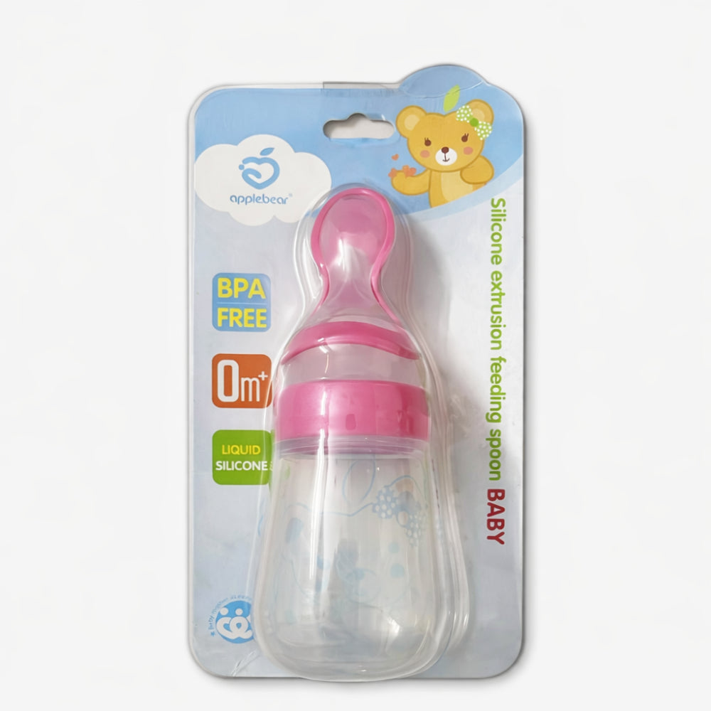 AppleBear Silicone Extrusion Feeding Spoon