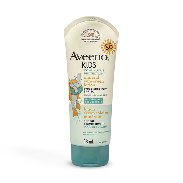 Aveeno Kids Continuous Protection Lotion Sunscreen With Broad Spectrum SPF 50