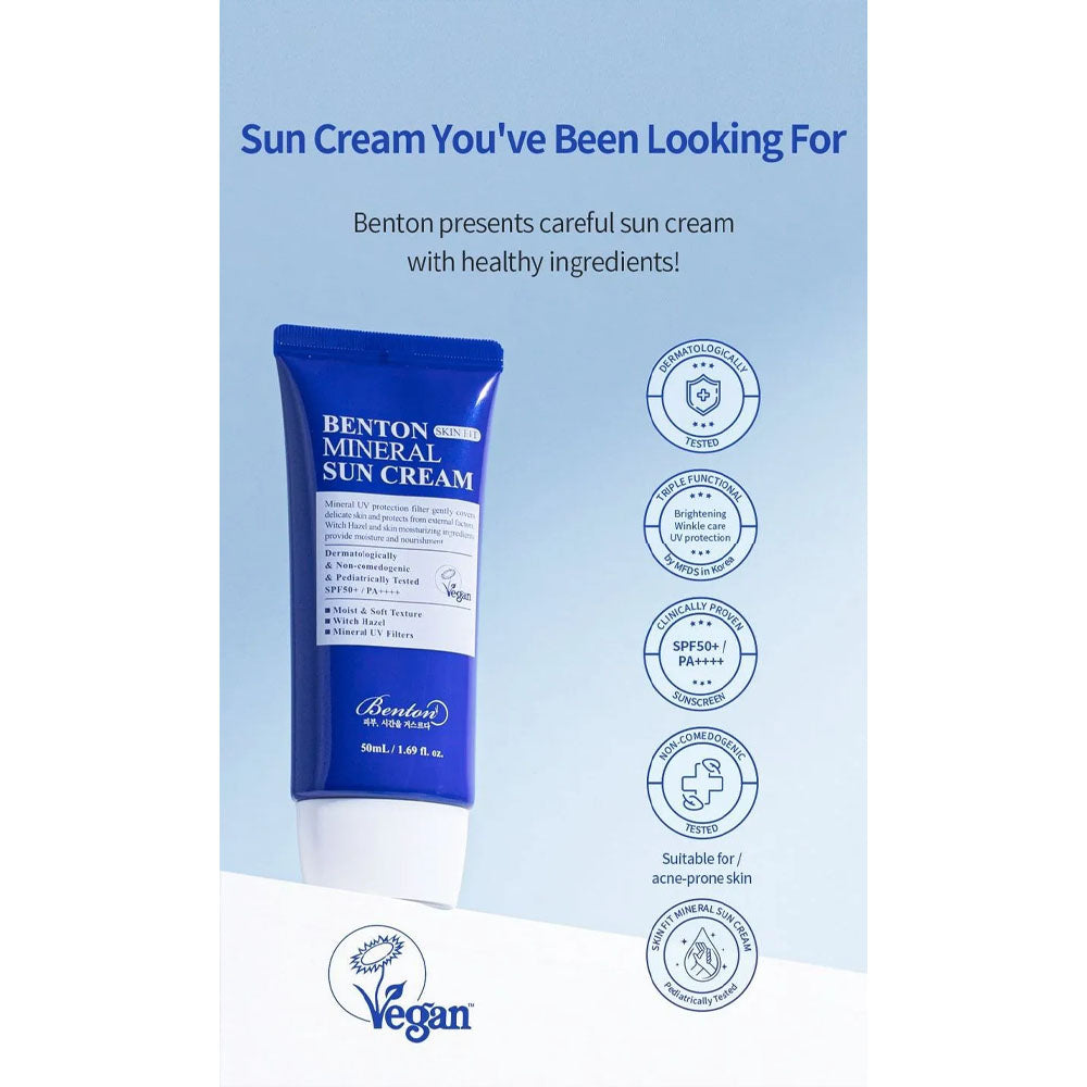 Benton Skin Fit Mineral Sun Cream SPF50 PA ++++