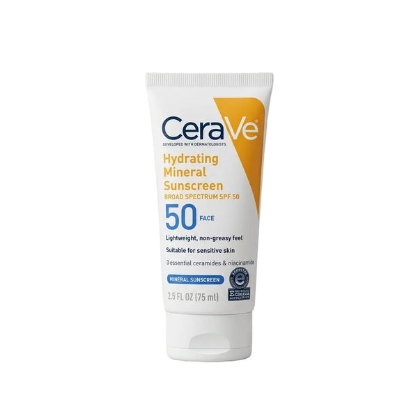 CeraVe Hydrating Mineral Sunscreen SPF 50 Face Lotion