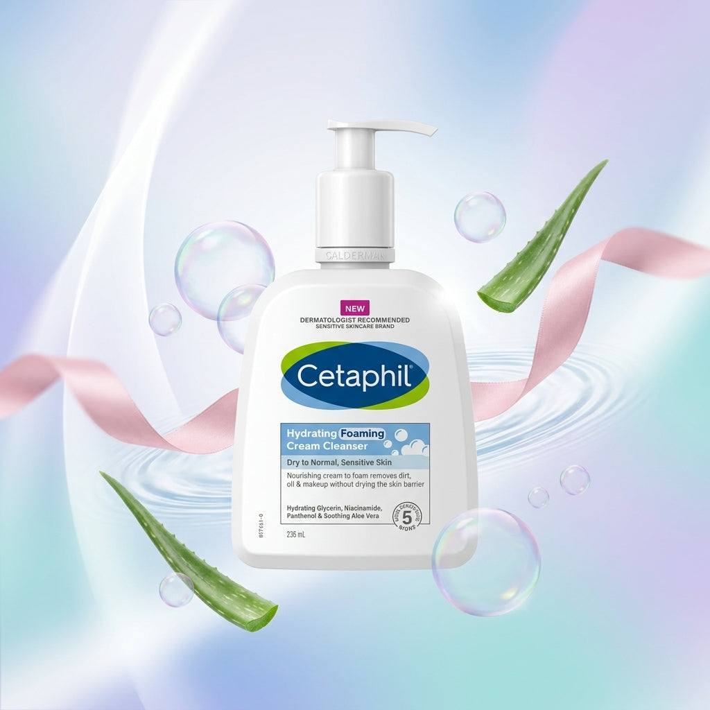 Cetaphil Hydrating Foaming Cream Cleanser