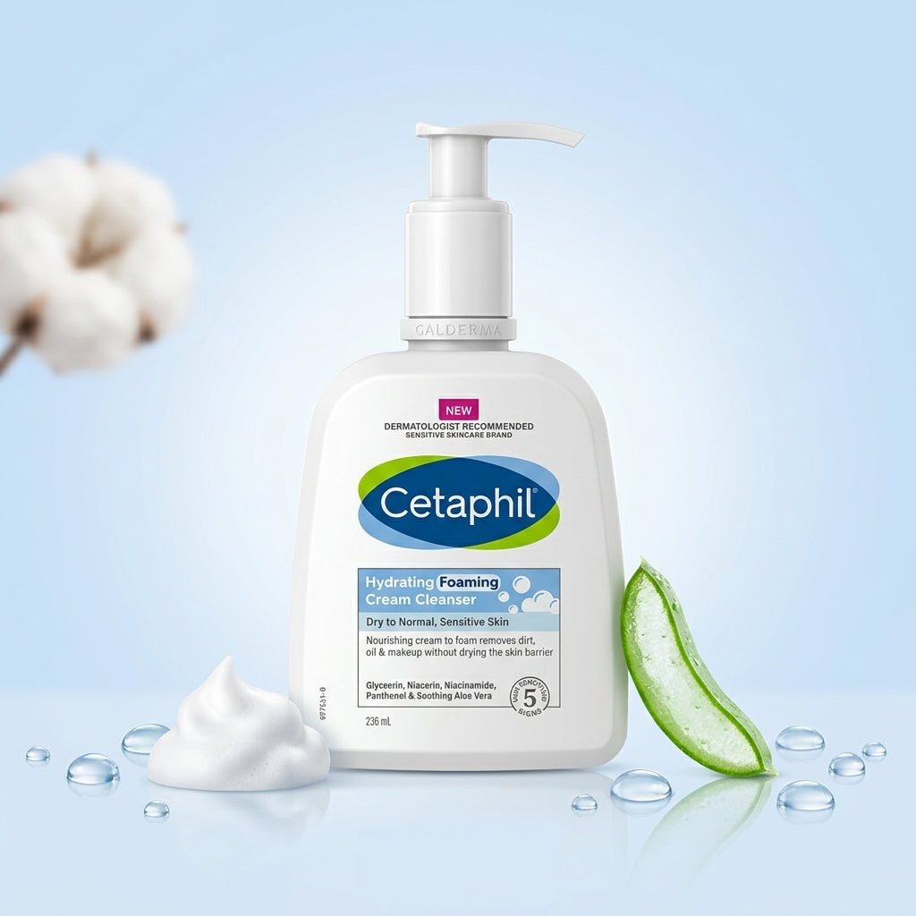 Cetaphil Hydrating Foaming Cream Cleanser