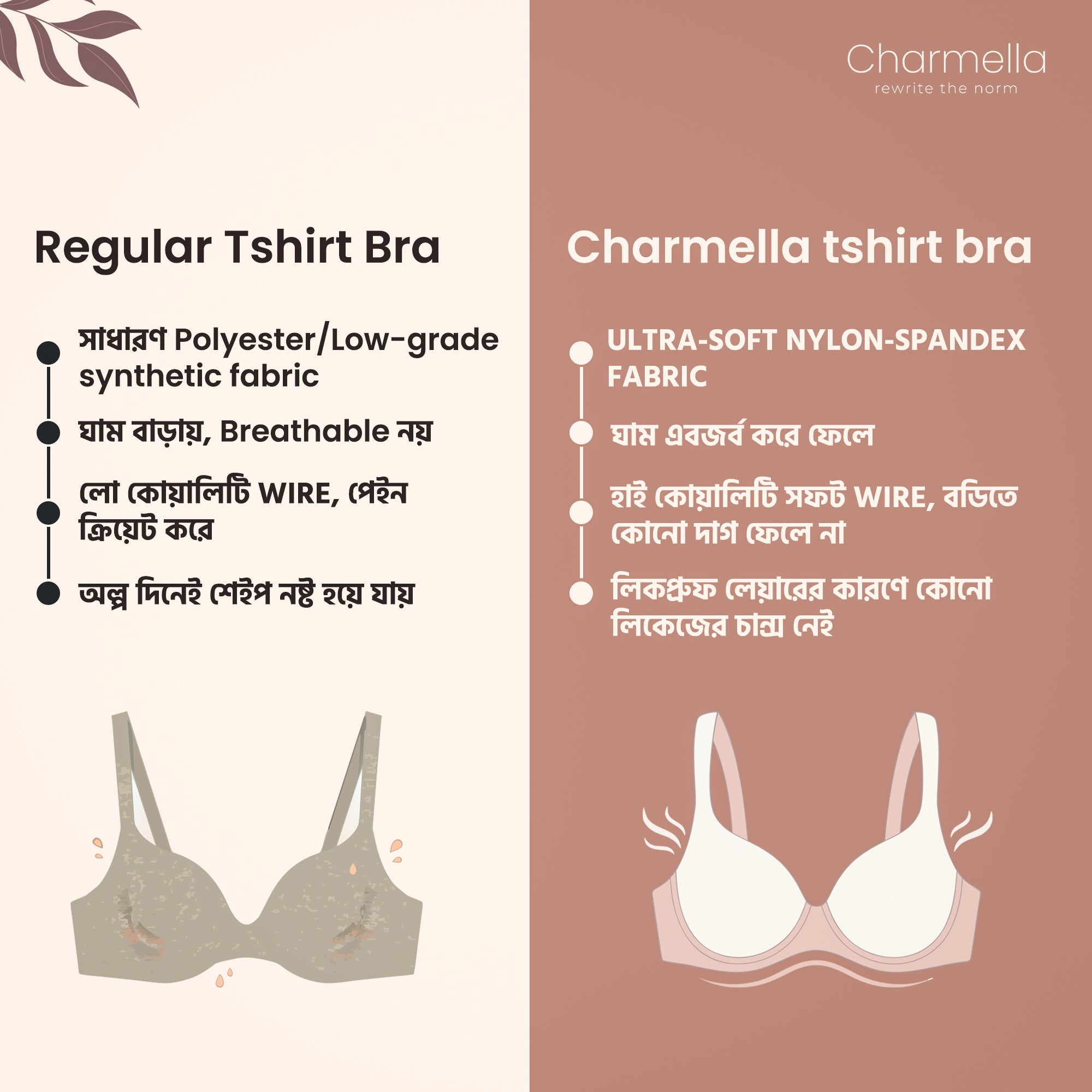 Charmella T-Shirt Bra