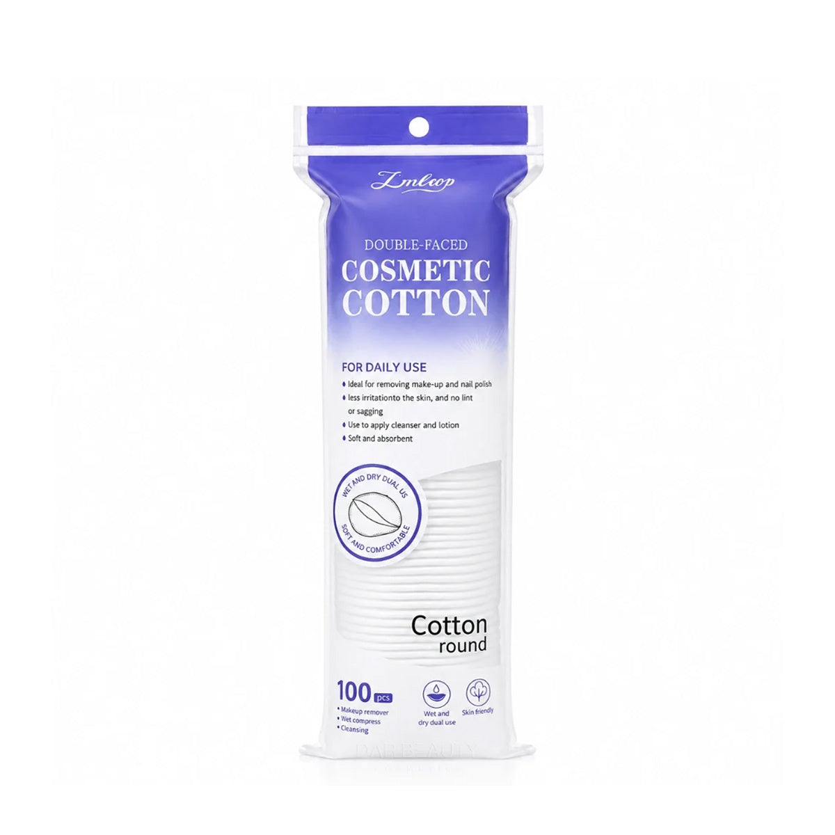 LMLTOP Double Faced Cosmetic Cotton Pads