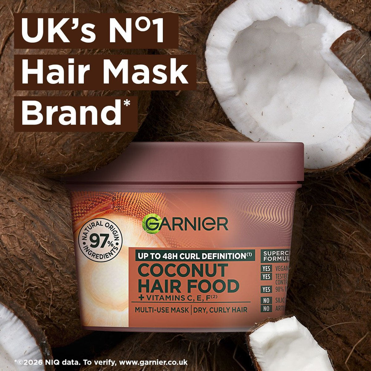 Garnier Ultimate Blends Coconut Hair Food 3-In-1 Hair Treatment
