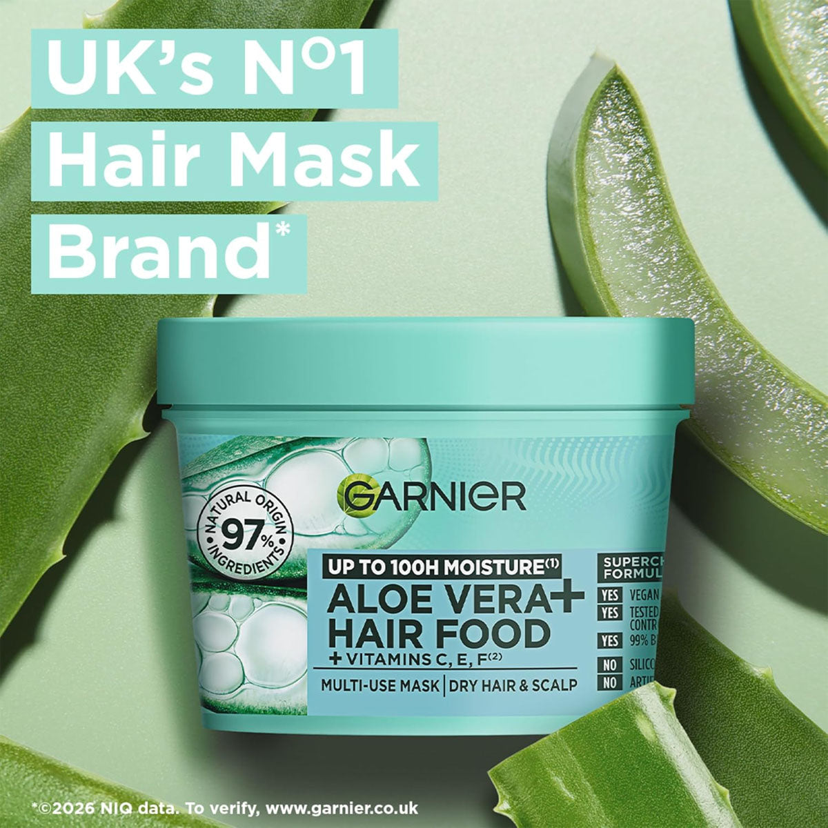 Garnier Ultimate Blends Aloe Vera Hair Food 3-In-1 Hair Treatment