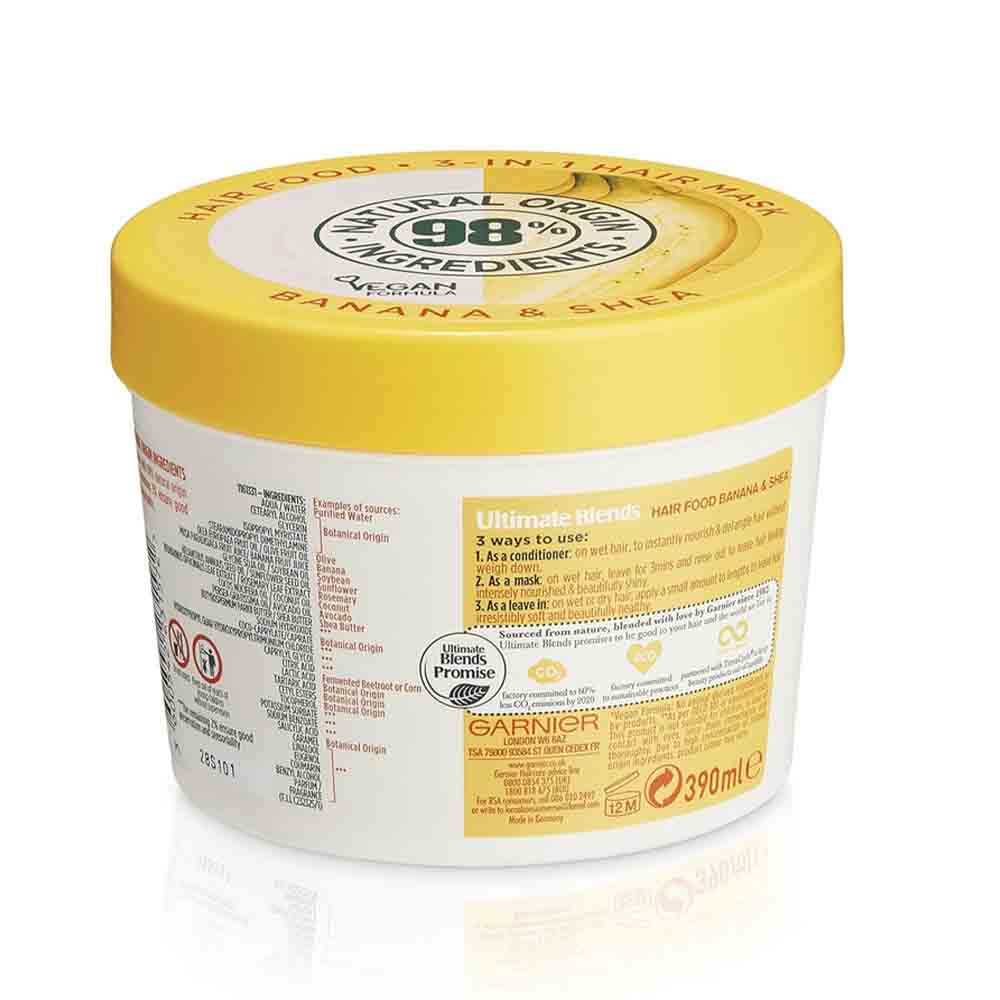 Garnier Ultimate Blends Hair Food Banana 3-In-1 Dry Hair Mask Treatment