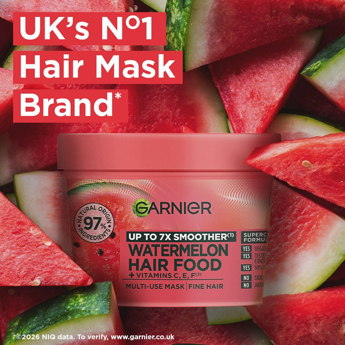 Garnier Ultimate Blends Watermelon Hair Food 3-In-1 Hair Treatment