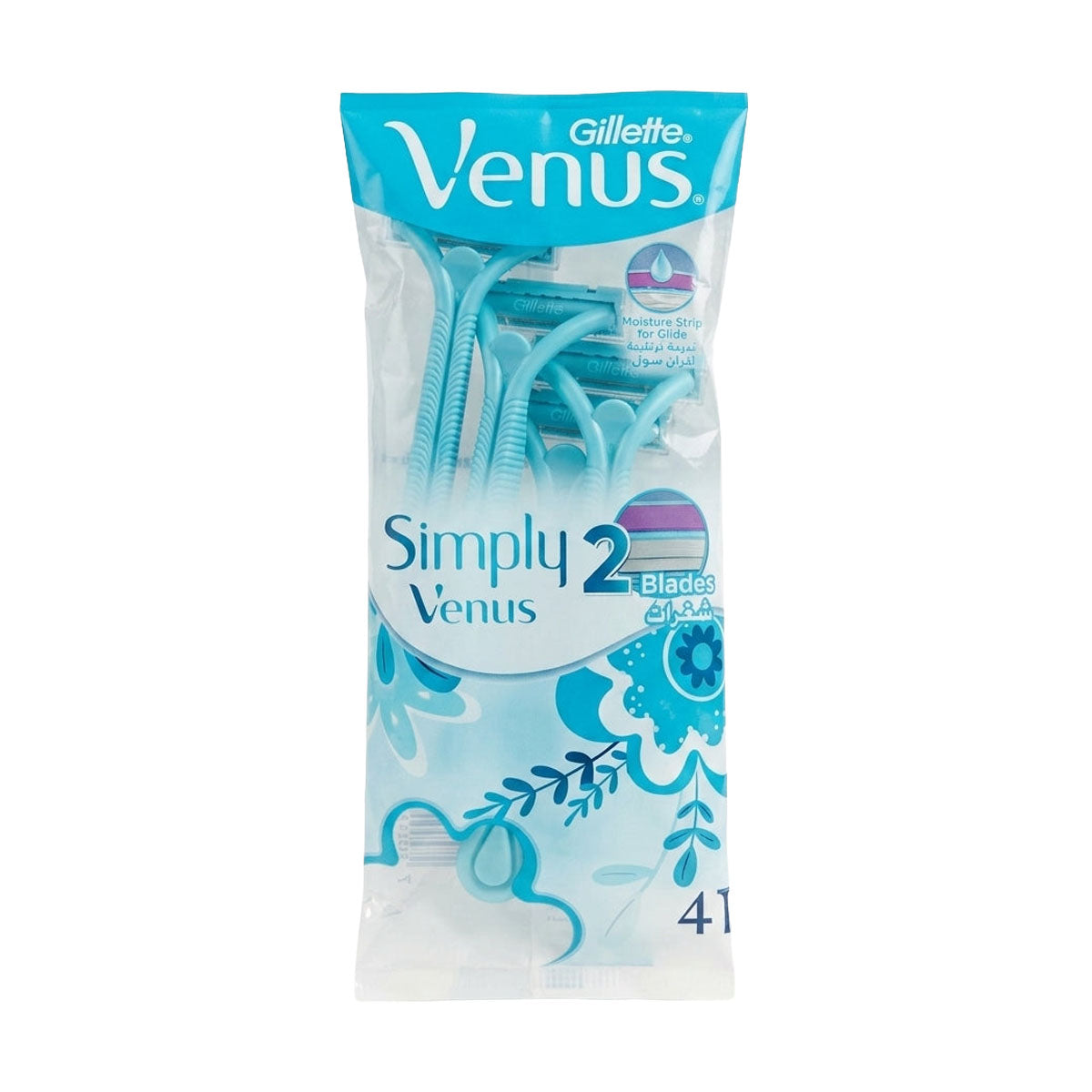 Gillette Simply Venus 2 Blade Women’s Disposable Razor 4pcs