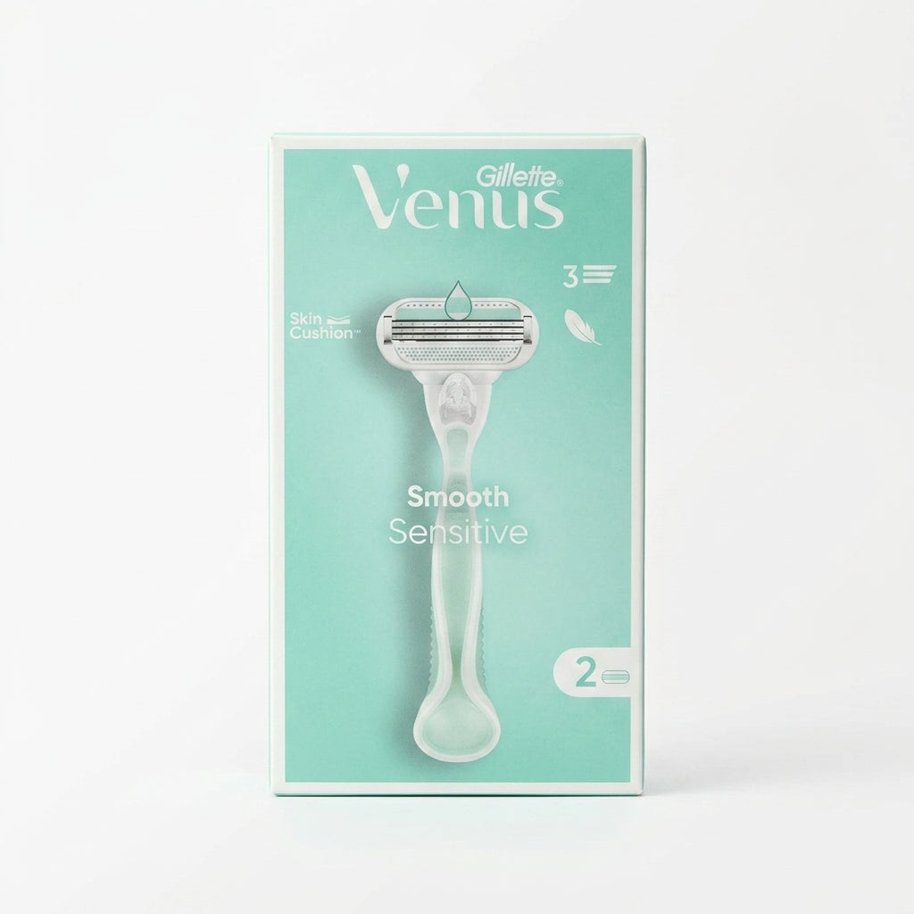 Gillette Venus Smooth Sensitive Women's Razor with 2 Razor Blades