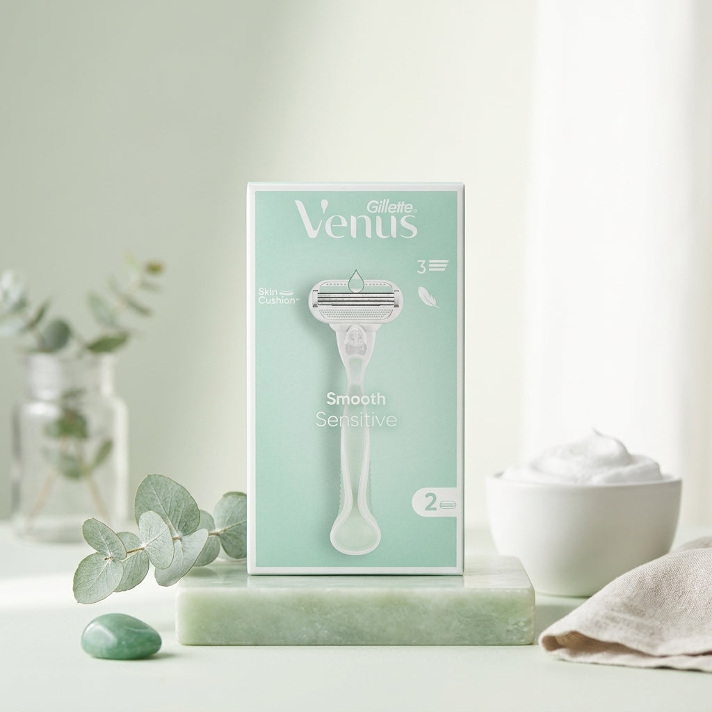 Gillette Venus Smooth Sensitive Women's Razor with 2 Razor Blades