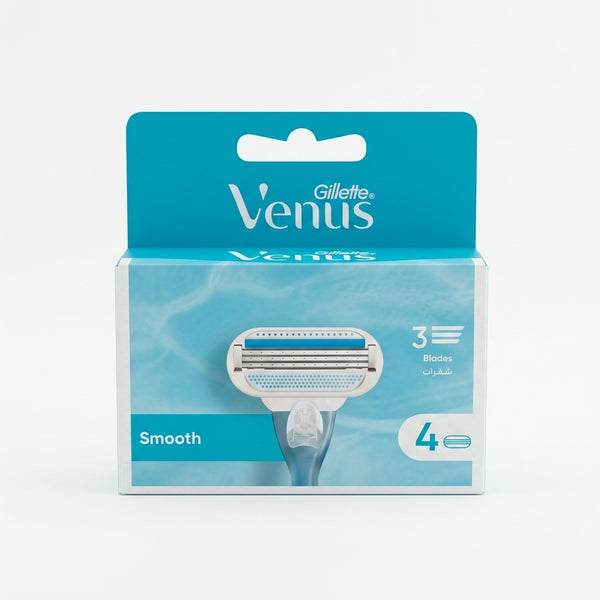 Gillette Venus Smooth Razor Blades for Women  (Refills Pack 4 pcs)