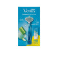 Gillette Venus Smooth Sensitive razor packaging with a free shave gel 