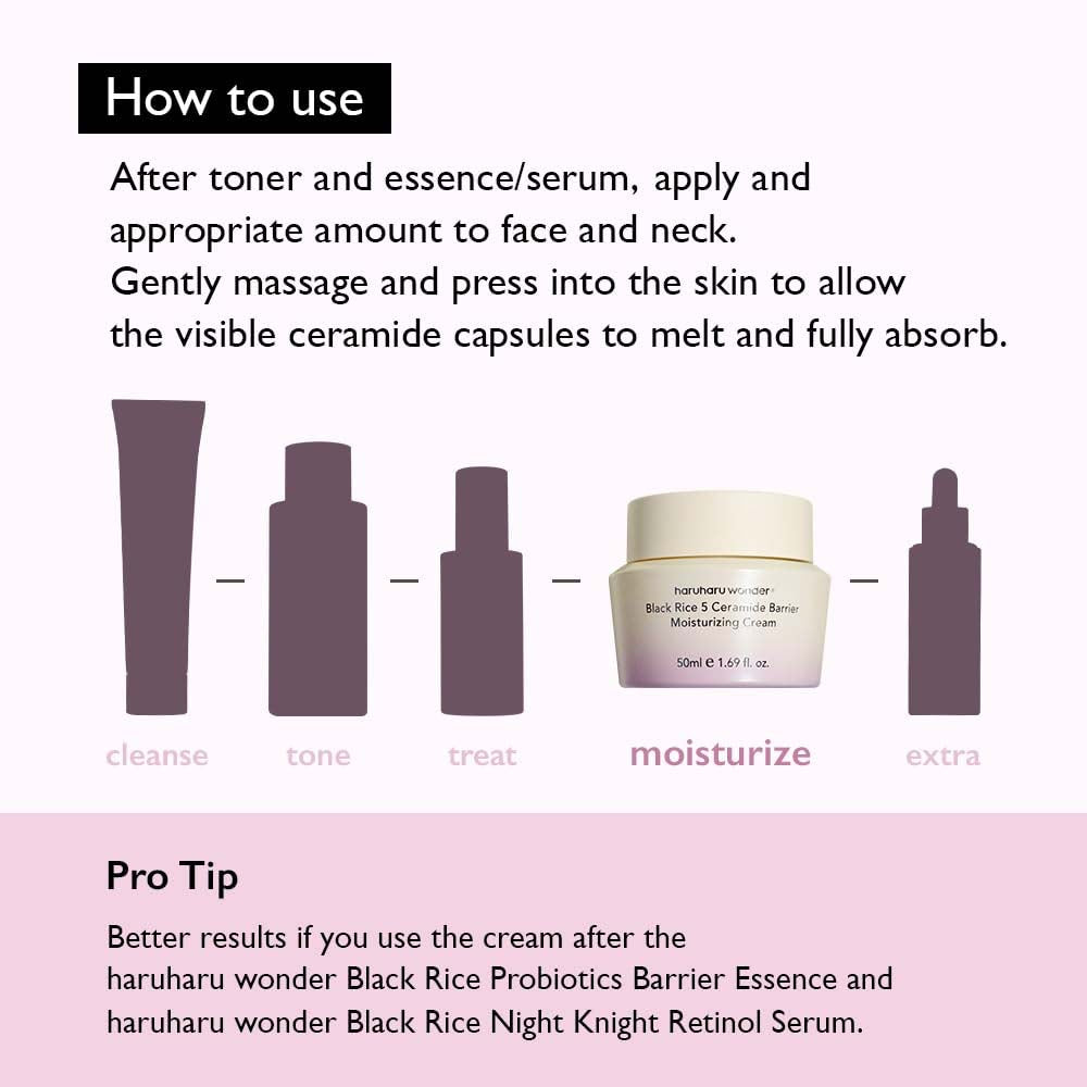 Haruharu Wonder Black Rice 5 Ceramide Barrier Moisturizing Cream