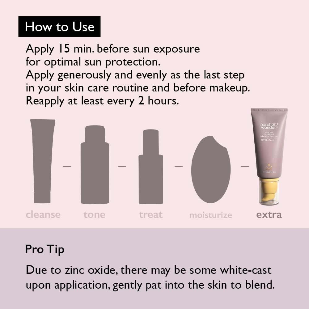 Haruharu Wonder Black Rice Pure Mineral Relief Daily Sunscreen